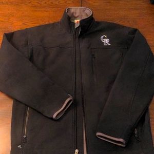 Colorado Rockies Majestic Jacket - black